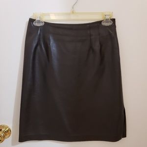 ELLEN TRACY Leather Skirt